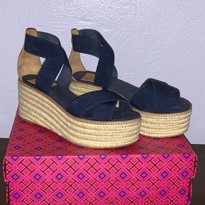 Tory Burch Navy blue espadrilles